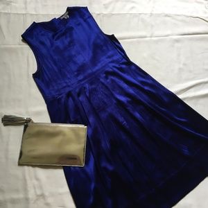 Vince Silk Royal Blue Dress